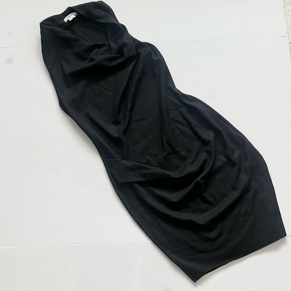 Black wool Helmut Lang dress